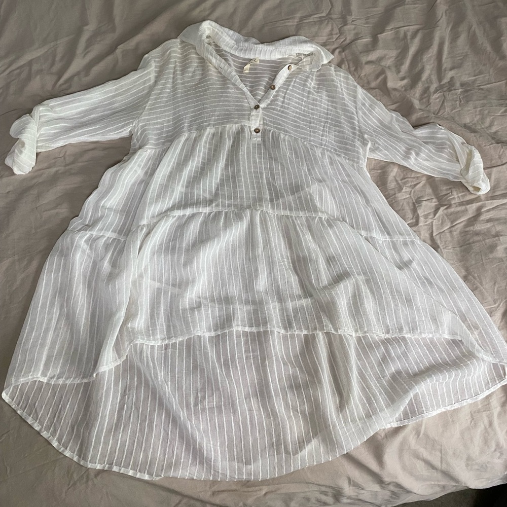 White sheer dress